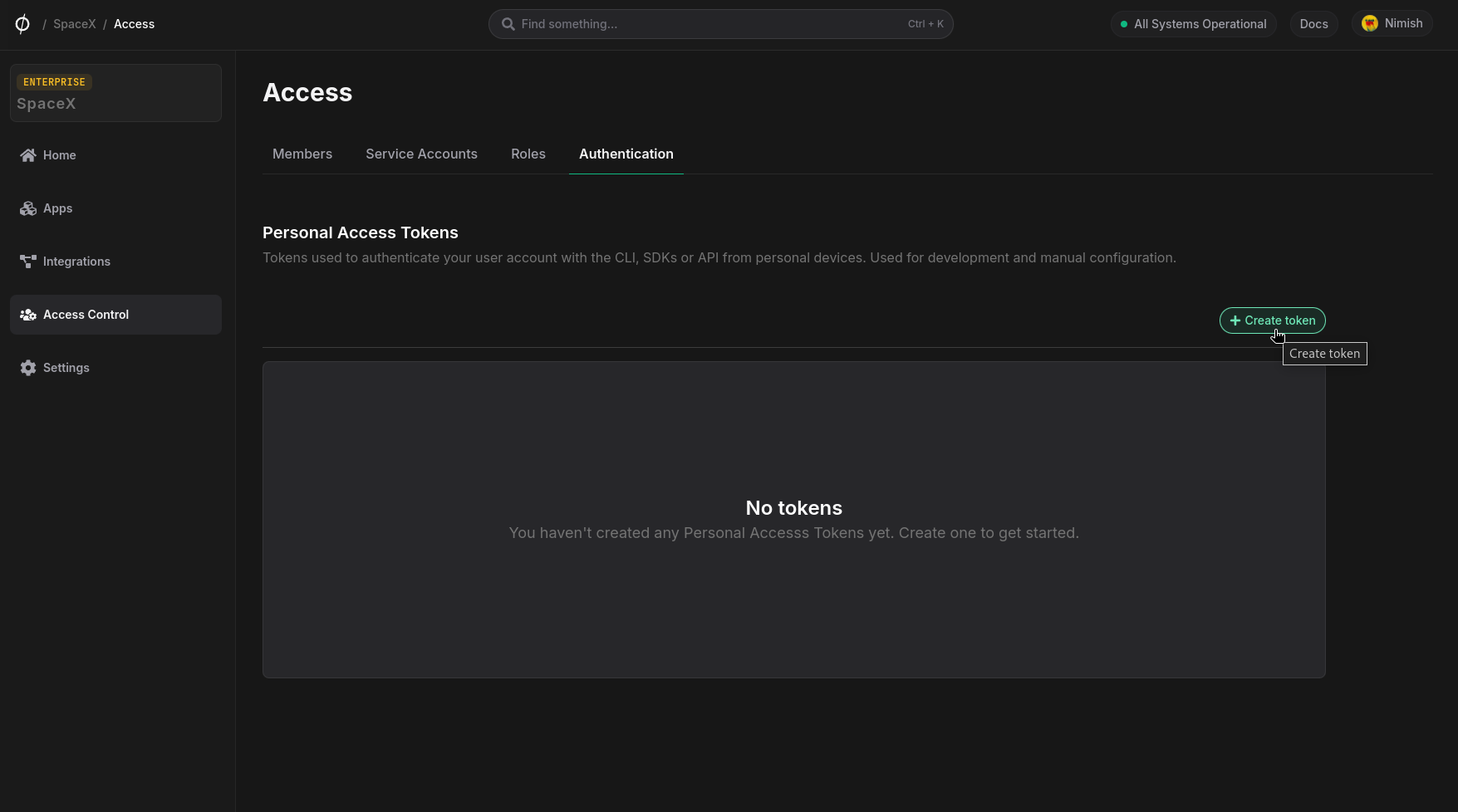 Create New Token