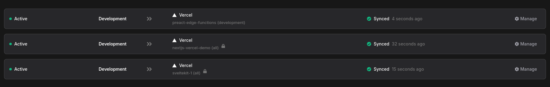 Sync status